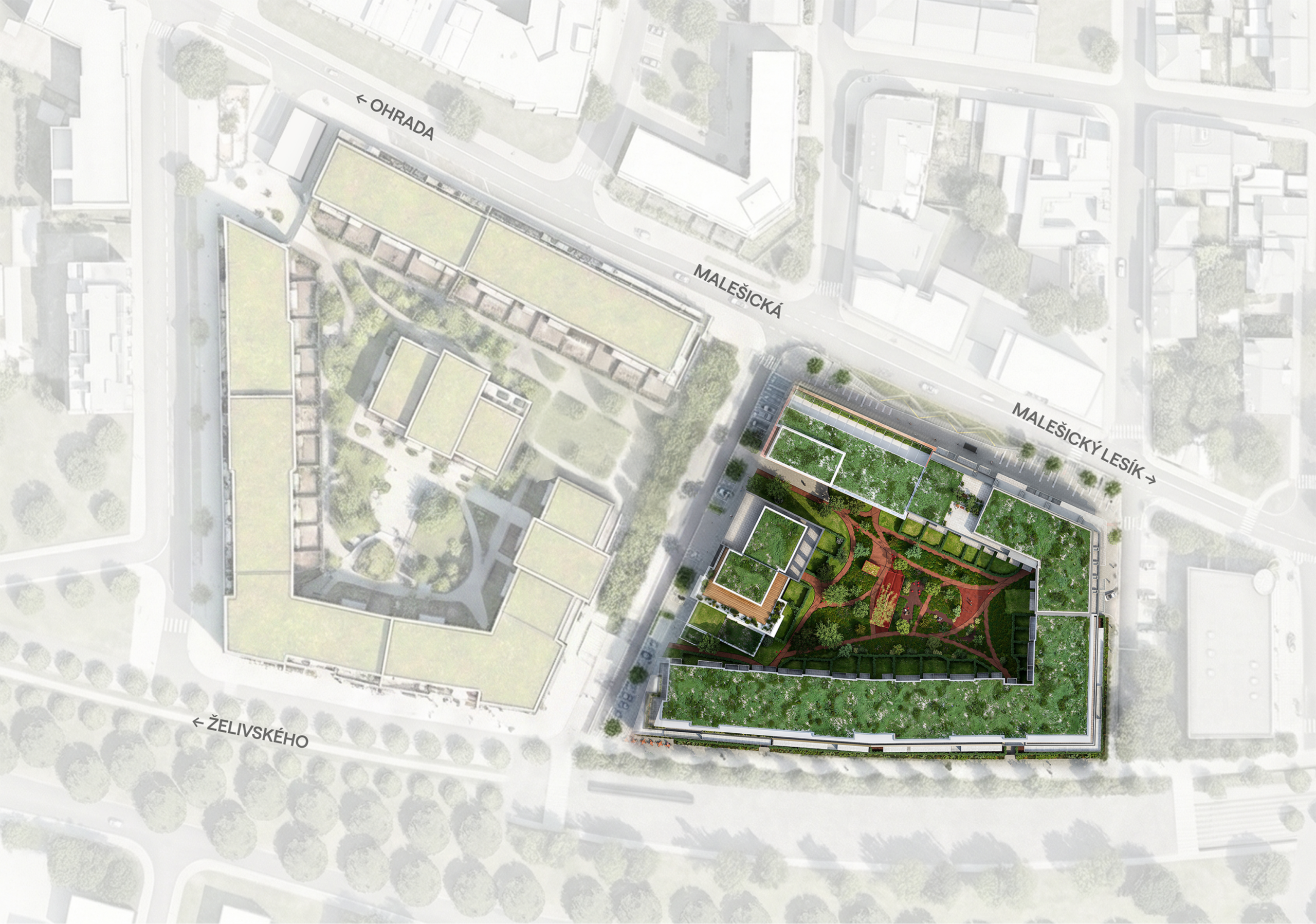 Cresco Real Estate a Wood & Co. představují Yards Žižkov: Novou rezidenční čtvrť s více než 1 100 byty, službami, školkou a veřejnými prostory